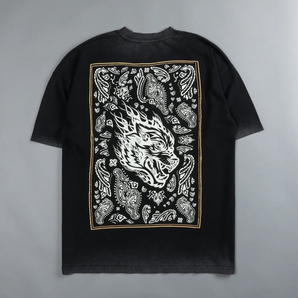 Darc Sport Western "Premium Vintage" Oversized Tee in Black